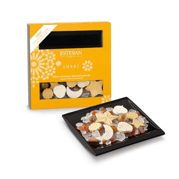 Pachnący ceramiczny zestaw dekoracyjny - AMBRE