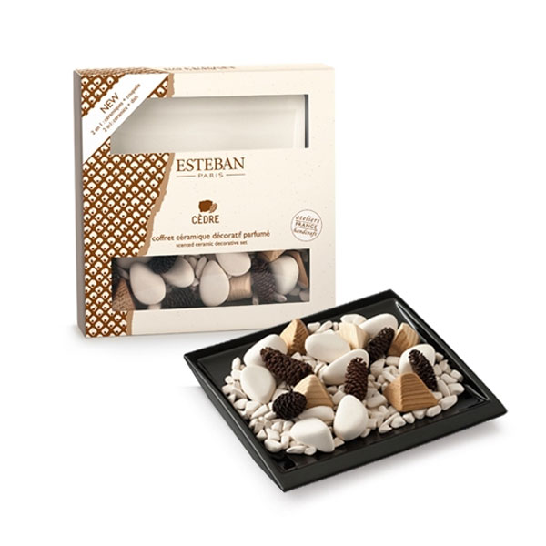 Pachnący ceramiczny zestaw dekoracyjny - CEDRE