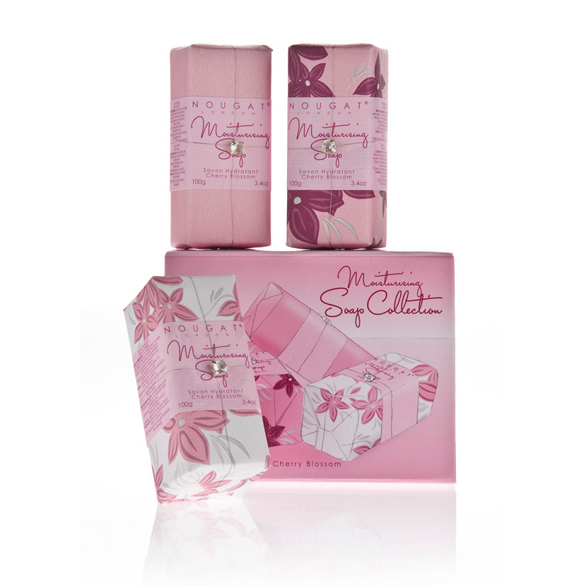 Kolekcja mydeł o aromacie kwiatu wiśni