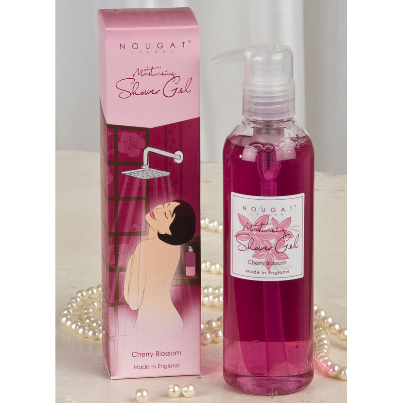 Nawilżający żel pod prysznic o aromacie kwiatu wiśni