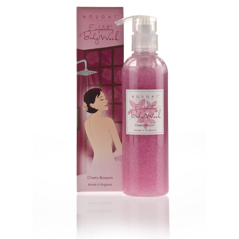 Peeling do mycia ciała o aromacie kwiatu wiśni