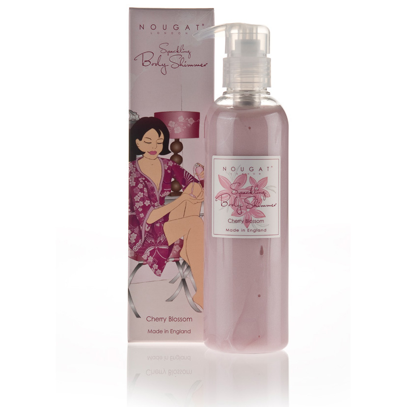 Rozświetlający żel do ciała o aromacie kwiatu wiśni