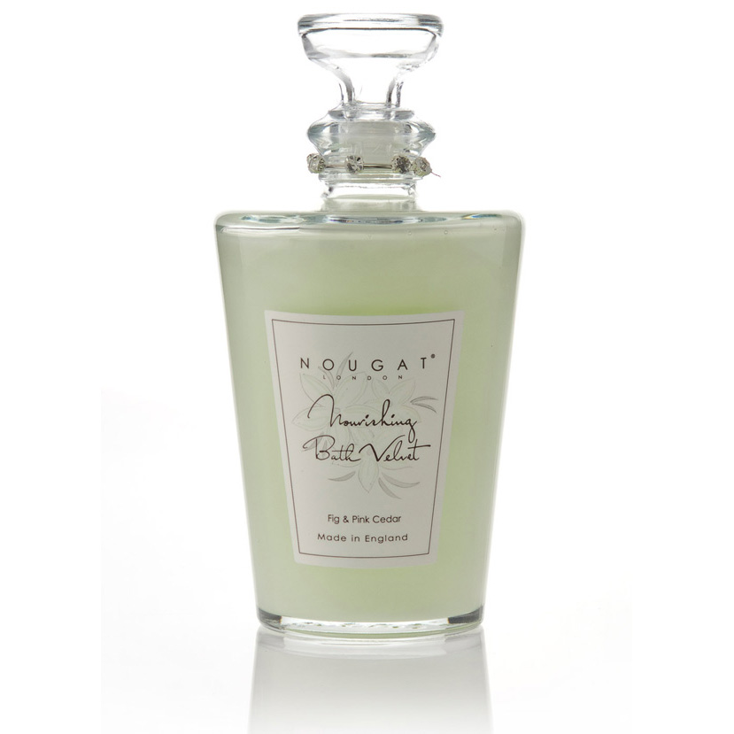 Nawilżający aksamitny płyn do kąpieli o aromacie figi i rózowego cedru