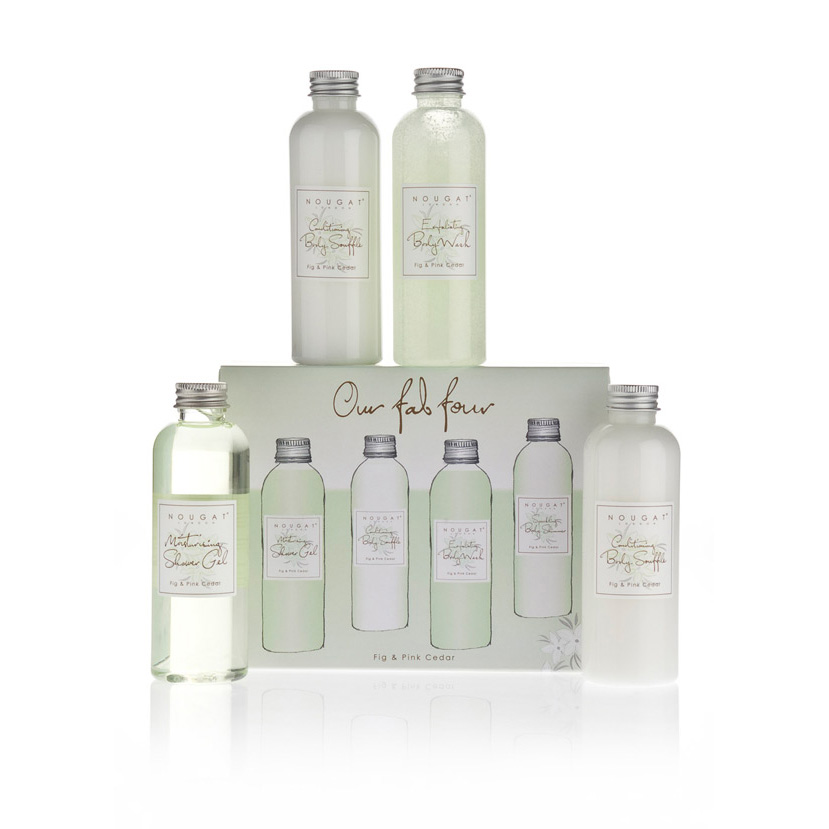 "Nasza wspaniała czwórka" kosmetyki o aromacie figi i różowego cedru