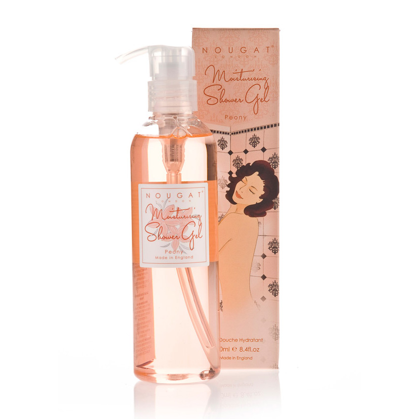 Nawilżający żel pod prysznic o aromacie piwonii