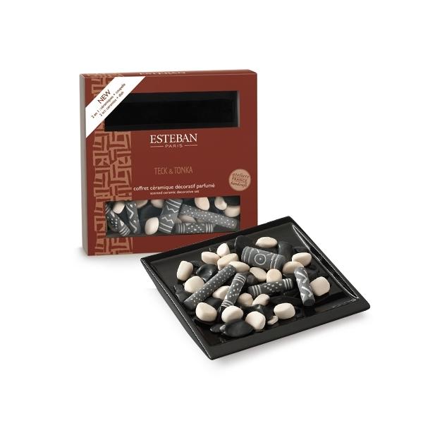 Pachnący ceramiczny zestaw dekoracyjny - Teck & tonka